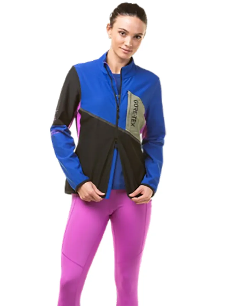 Ronhill Women's Tech Gore-Tex Windstopper Jacket Black/Cobalt-6